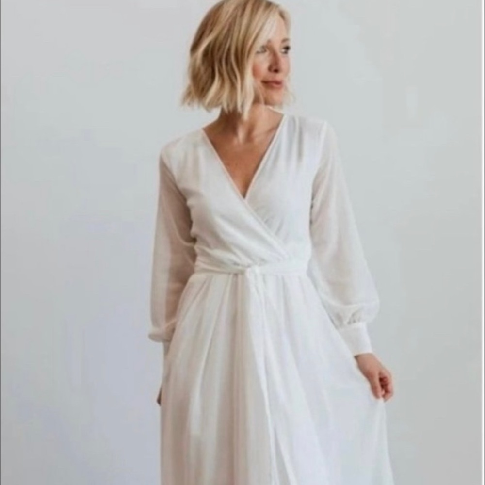 Simple Baltic born white maxi dress